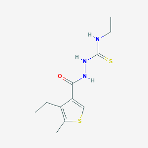 N-ethyl-2-[(4-ethyl-5-methyl-3-thienyl)carbonyl]hydrazinecarbothioamide