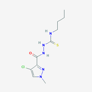 N-butyl-2-[(4-chloro-1-methyl-1H-pyrazol-3-yl)carbonyl]hydrazinecarbothioamide