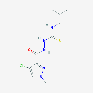 2-[(4-chloro-1-methyl-1H-pyrazol-3-yl)carbonyl]-N-isobutylhydrazinecarbothioamide