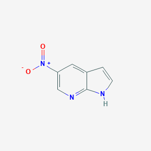 molecular formula C7H5N3O2 B045535 5-nitro-1H-pyrrolo[2,3-b]pyridine CAS No. 101083-92-5