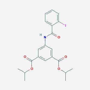 molecular formula C21H22INO5 B455355 Diisopropyl 5-[(2-iodobenzoyl)amino]isophthalate 
