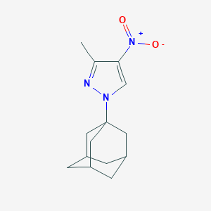 molecular formula C14H19N3O2 B455369 1-(1-adamantyl)-4-nitro-3-methyl-1H-pyrazole 