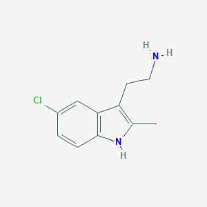molecular formula C11H13ClN2 B045538 2-(5-chloro-2-methyl-1H-indol-3-yl)ethanamine CAS No. 1203-95-8