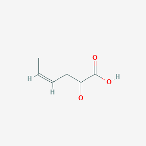 molecular formula C6H8O3 B045541 cis-2-Oxohex-4-enoic acid CAS No. 17298-80-5