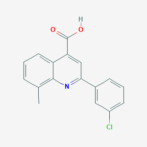 2-(3-Chlorophenyl)-8-methyl-4-quinolinecarboxylic acid