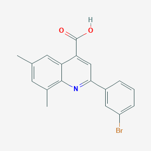 2-(3-Bromophenyl)-6,8-dimethylquinoline-4-carboxylic acid
