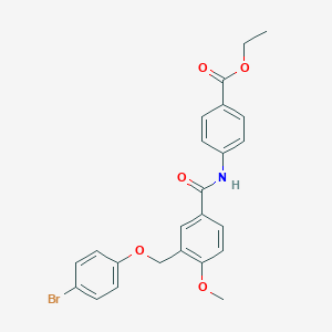 Ethyl 4-({3-[(4-bromophenoxy)methyl]-4-methoxybenzoyl}amino)benzoate
