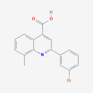 B455433 2-(3-Bromophenyl)-8-methylquinoline-4-carboxylic acid CAS No. 438229-60-8