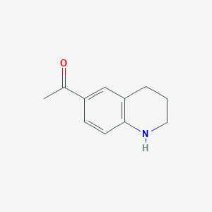molecular formula C11H13NO B045544 1-(1,2,3,4-Tetrahydroquinolin-6-yl)ethanone CAS No. 113961-88-9