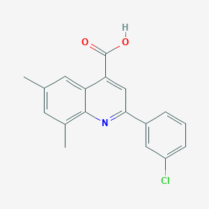 2-(3-Chlorophenyl)-6,8-dimethylquinoline-4-carboxylic acid
