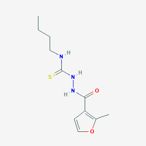 molecular formula C11H17N3O2S B455499 N-butyl-2-(2-methyl-3-furoyl)hydrazinecarbothioamide 