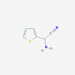 molecular formula C6H6N2S B045554 Amino(2-thienyl)acetonitrile CAS No. 61261-50-5