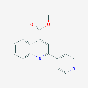 molecular formula C16H12N2O2 B455548 methyl 2-(4-pyridinyl)-4-quinolinecarboxylate 