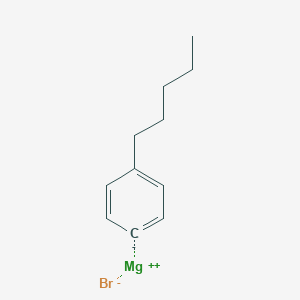 molecular formula C11H15BrMg B045557 4-N-Pentylphenylmagnesium bromide CAS No. 124388-30-3