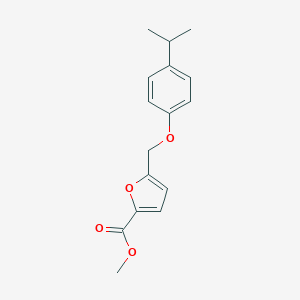 molecular formula C16H18O4 B455573 Methyl 5-((4-isopropylphenoxy)methyl)furan-2-carboxylate CAS No. 402719-22-6