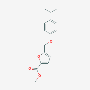 molecular formula C16H18O4 B455573 Methyl 5-[(4-isopropylphenoxy)methyl]-2-furoate CAS No. 402719-22-6