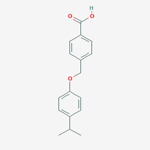 molecular formula C17H18O3 B455574 4-[(4-Isopropylphenoxy)methyl]benzoic acid CAS No. 149288-64-2
