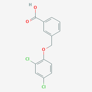 molecular formula C14H10Cl2O3 B455577 3-[(2,4-Dichlorophenoxy)methyl]benzoic acid CAS No. 438465-22-6