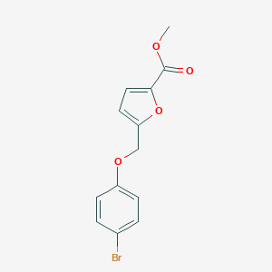 molecular formula C13H11BrO4 B455581 Methyl 5-[(4-bromophenoxy)methyl]-2-furoate CAS No. 402771-33-9