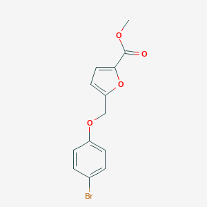 molecular formula C13H11BrO4 B455581 Methyl 5-[(4-bromophenoxy)methyl]furan-2-carboxylate CAS No. 402771-33-9