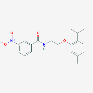 molecular formula C19H22N2O4 B4555819 N-[2-(2-isopropyl-5-methylphenoxy)ethyl]-3-nitrobenzamide 