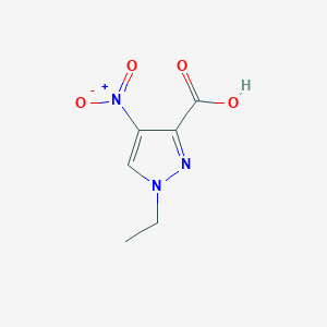 molecular formula C6H7N3O4 B455585 1-乙基-4-硝基-1H-吡唑-3-羧酸 CAS No. 401906-11-4
