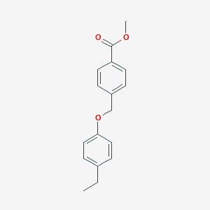 molecular formula C17H18O3 B455591 Methyl 4-[(4-ethylphenoxy)methyl]benzoate CAS No. 438531-22-7