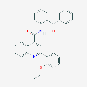 molecular formula C31H24N2O3 B455603 N-(2-benzoylphenyl)-2-(2-ethoxyphenyl)-4-quinolinecarboxamide 