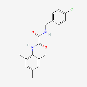 molecular formula C18H19ClN2O2 B4556077 N-(4-chlorobenzyl)-N'-mesitylethanediamide 