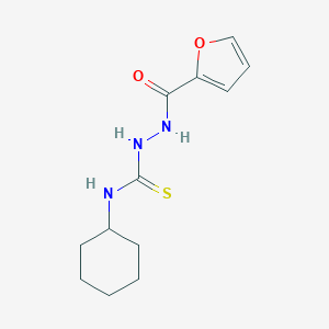 molecular formula C12H17N3O2S B455626 N-cyclohexyl-2-(2-furoyl)hydrazinecarbothioamide 
