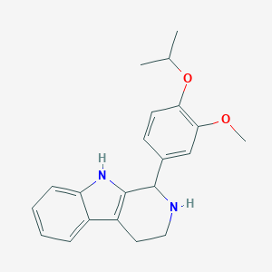 molecular formula C21H24N2O2 B455663 1-[3-METHOXY-4-(PROPAN-2-YLOXY)PHENYL]-1H,2H,3H,4H,9H-PYRIDO[3,4-B]INDOLE 