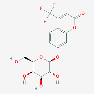 molecular formula C16H15F3O8 B045568 4-(Trifluoromethyl)umbelliferyl-beta-D-glucopyranoside CAS No. 116981-86-3