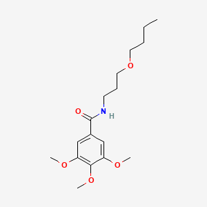 molecular formula C17H27NO5 B4556911 N-(3-butoxypropyl)-3,4,5-trimethoxybenzamide 
