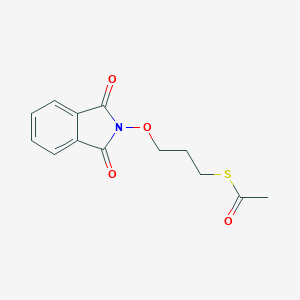 molecular formula C13H13NO4S B045571 S-[3-(1,3-dioxoisoindol-2-yl)oxypropyl] ethanethioate CAS No. 1088-37-5