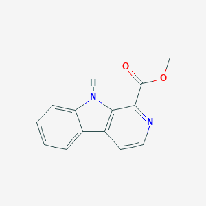 molecular formula C13H10N2O2 B045572 methyl 9H-pyrido[3,4-b]indole-1-carboxylate CAS No. 3464-66-2