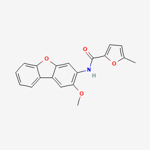molecular formula C19H15NO4 B4557370 N-(2-methoxydibenzo[b,d]furan-3-yl)-5-methyl-2-furamide 