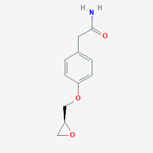 molecular formula C11H13NO3 B045574 2-[4-[[(2S)-oxiran-2-yl]methoxy]phenyl]acetamide CAS No. 56715-12-9