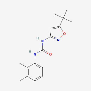 molecular formula C16H21N3O2 B4557988 N-[5-(TERT-BUTYL)-3-ISOXAZOLYL]-N'-(2,3-DIMETHYLPHENYL)UREA 