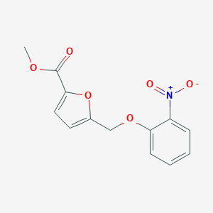 molecular formula C13H11NO6 B455822 Methyl 5-[(2-nitrophenoxy)methyl]furan-2-carboxylate CAS No. 375356-39-1