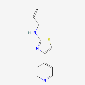 molecular formula C11H11N3S B4558453 N-prop-2-enyl-4-pyridin-4-yl-1,3-thiazol-2-amine 