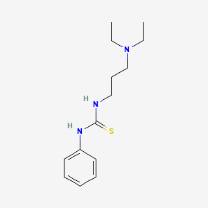 molecular formula C14H23N3S B4558535 1-(3-Diethylaminopropyl)-3-phenyl-2-thiourea CAS No. 730-19-8