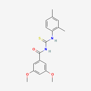 molecular formula C18H20N2O3S B4559289 N-[(2,4-dimethylphenyl)carbamothioyl]-3,5-dimethoxybenzamide 