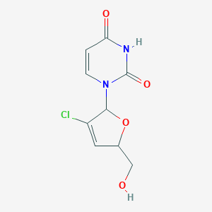 molecular formula C9H9ClN2O4 B045594 2'-Chloro-2',3'-didehydrodideoxyuridine CAS No. 115259-92-2