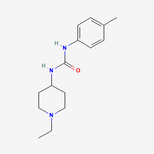 molecular formula C15H23N3O B4560411 N-(1-ETHYL-4-PIPERIDYL)-N'-(4-METHYLPHENYL)UREA 