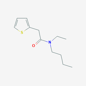 molecular formula C12H19NOS B4560422 N-butyl-N-ethyl-2-(2-thienyl)acetamide 