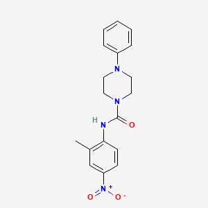 molecular formula C18H20N4O3 B4560480 N-(2-methyl-4-nitrophenyl)-4-phenylpiperazine-1-carboxamide 