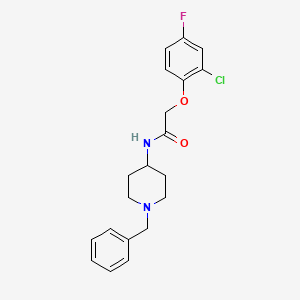 molecular formula C20H22ClFN2O2 B4560615 N-(1-benzylpiperidin-4-yl)-2-(2-chloro-4-fluorophenoxy)acetamide 