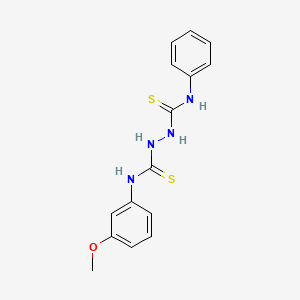 molecular formula C15H16N4OS2 B4560618 N-(3-methoxyphenyl)-N'-phenyl-1,2-hydrazinedicarbothioamide 