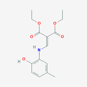 molecular formula C15H19NO5 B4560633 Diethyl 2-[(2-hydroxy-5-methylanilino)methylidene]propanedioate 
