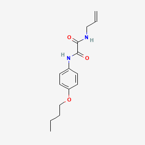 molecular formula C15H20N2O3 B4560659 N'-(4-butoxyphenyl)-N-prop-2-enyloxamide 